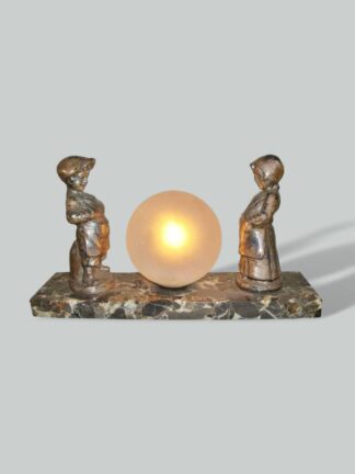 Unsigned | Art Deco Silver Plated Figural Group | France c.1935