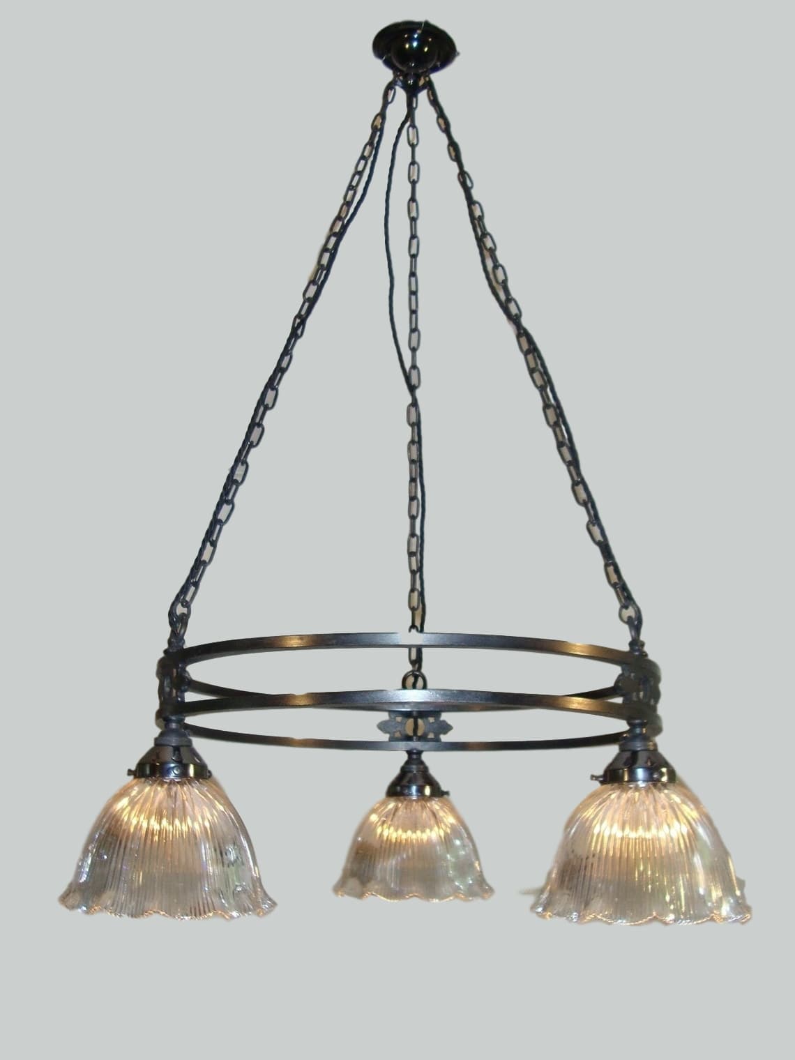 Unsinged | 2 Wrought-Iron Ceiling Fittings | England c.1900 | SOLD