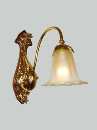 Best & Lloyd, Birmingham | 2 Arts & Crafts Brass Wall Lights | England c.1905 | SOLD