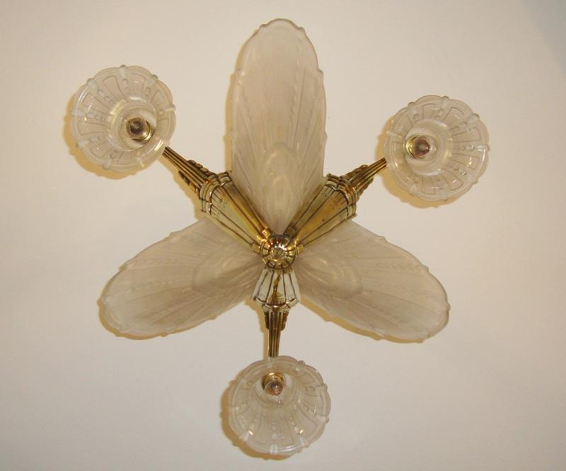 Etablissement Jean Gauthier (E.J.G) | Stylish Art Deco Ceiling Light | France c.1925 - Image 6