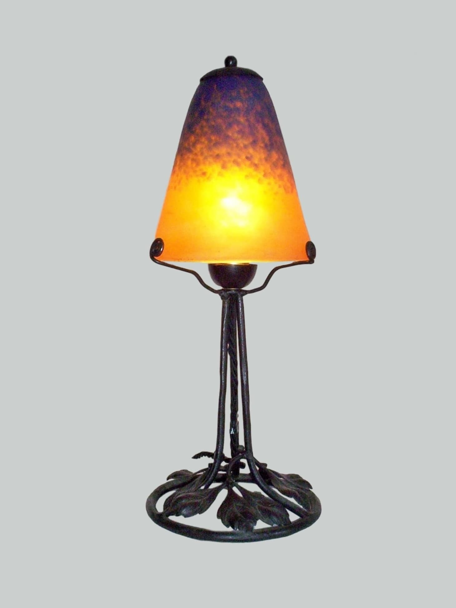 Verreries Charles Schneider | Pate-de-verre Table Lamp France c.1925 | SOLD