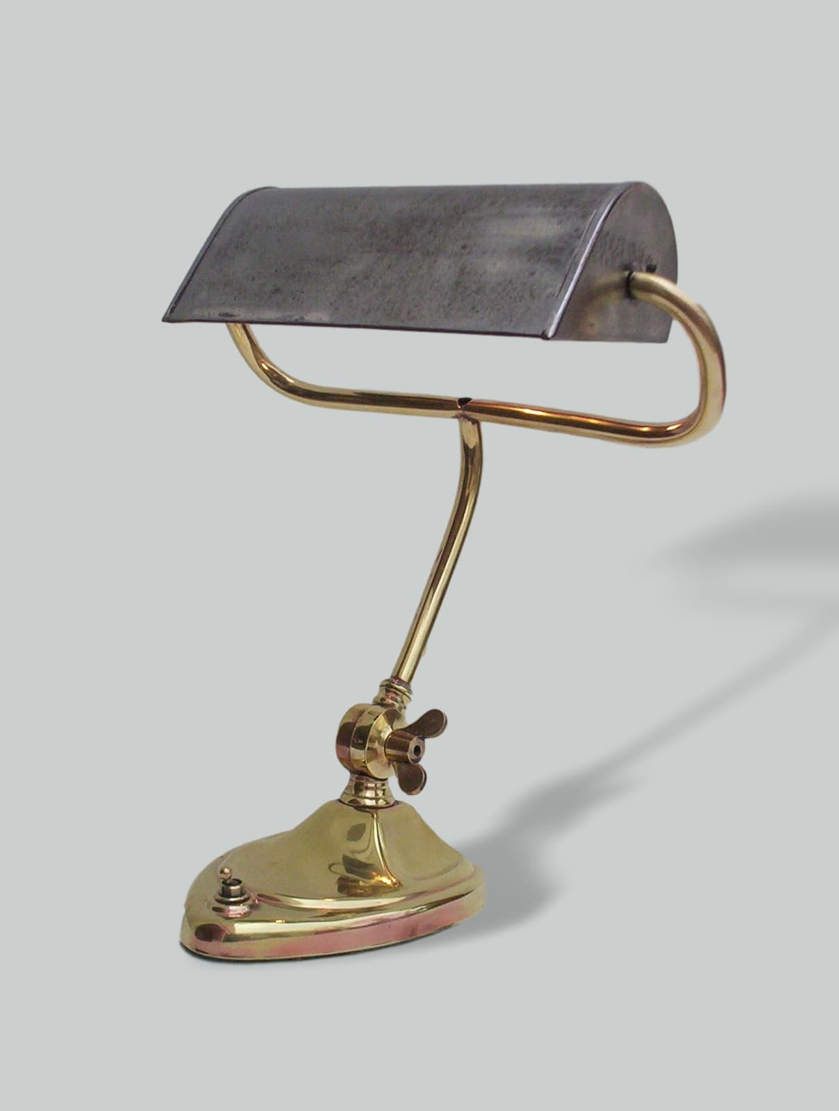 Unsigned | Brass "Banker's" Desk Lamp | England c.1930